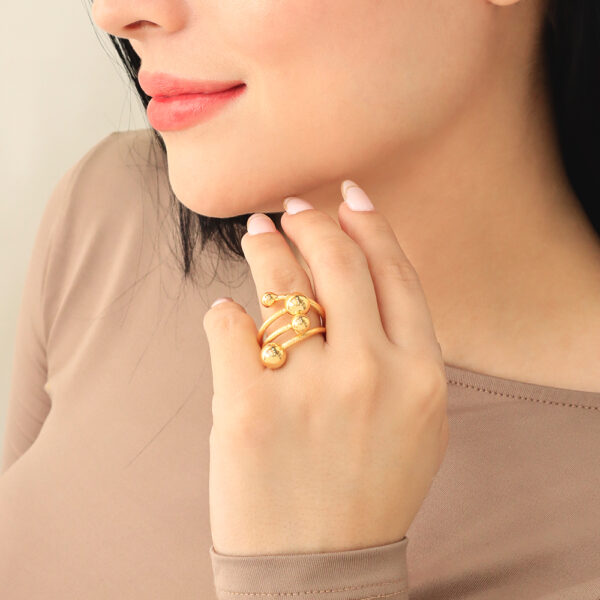 ANILLO   PIEDRAS EN BRONCE