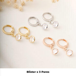 HUGGIES  PIEDRAS EN BANO DE ORO