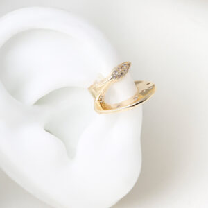 EARCUFF EXTRAFLAT CONCAVED EN BANO DE ORO