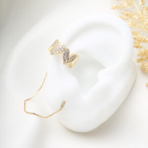 EARCUFF FIGURAS EN BANO DE ORO