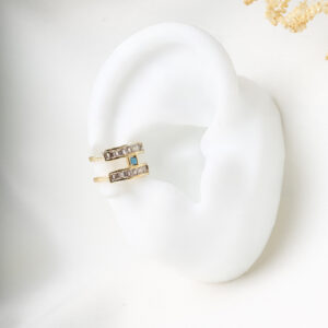 EARCUFF FIGURAS EN BANO DE ORO