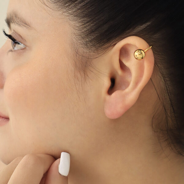 EARCUFF C/ CIRCON EN BRONCE