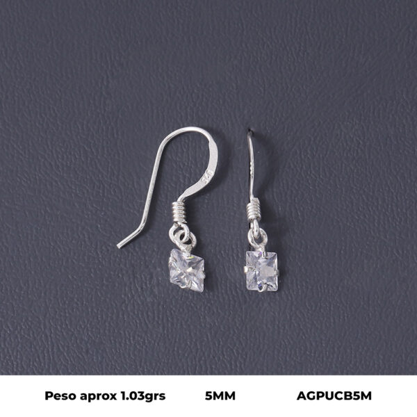 ARETE GANCHO PESCADOR EN PLATA LEY 925