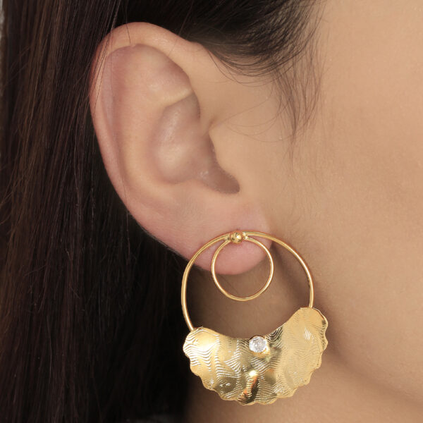 ARETE TOPO C/ CIRCON EN BRONCE
