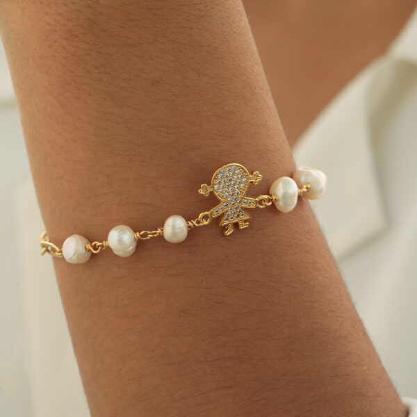PULSERA . C/PERLAS EN BAÑO DE ORO ENSAMBLADO