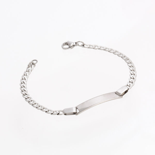 PULSERA  CONCHA ROSADA EN ACERO INOXIDABLE