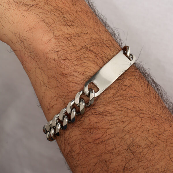 PULSERA  CONCHA ROSADA EN ACERO INOXIDABLE