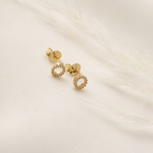 TOPO  MICROCIRCON EN ORO LAMINADO
