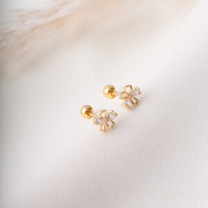 TOPO  CIRCON EN ORO LAMINADO