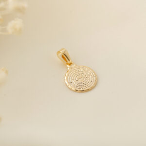 DIJE . C.B MINI REDONDA T20.8MM R 1.3 EN ORO LAMINADO