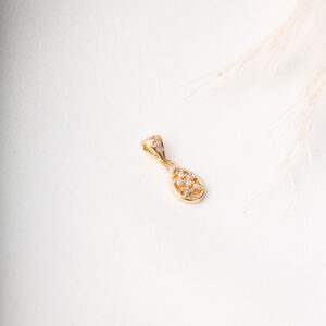 DIJE . 2T C/PIEDRAS EN ORO LAMINADO