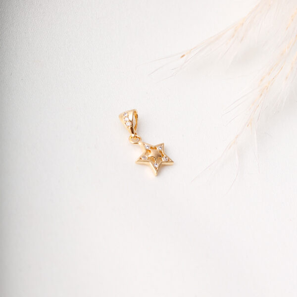 DIJE . 2T C/PIEDRAS EN ORO LAMINADO