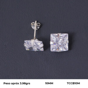 TOPO CIRCON EN PLATA LEY 925