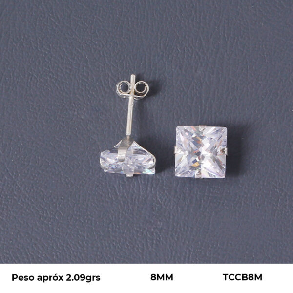 TOPO CIRCON EN PLATA LEY 925