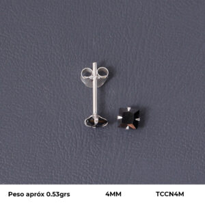 TOPO CIRCON EN PLATA LEY 925