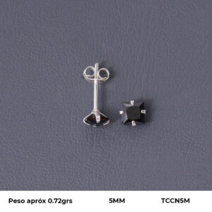 TOPO CIRCON EN PLATA LEY 925