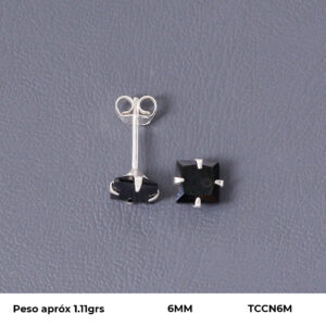 TOPO CIRCON EN PLATA LEY 925