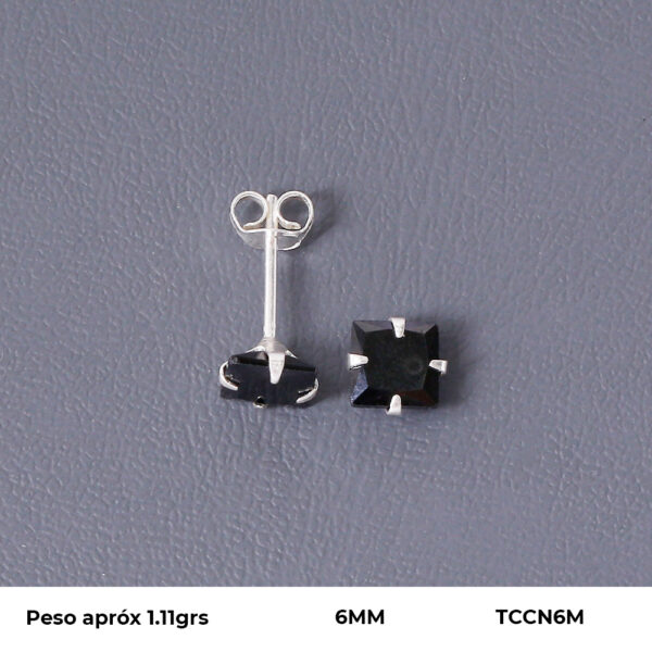 TOPO CIRCON EN PLATA LEY 925