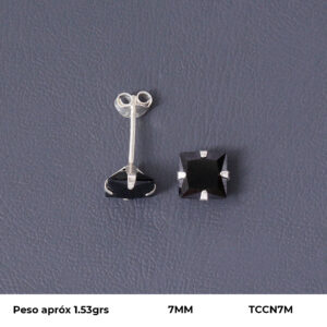 TOPO CIRCON EN PLATA LEY 925