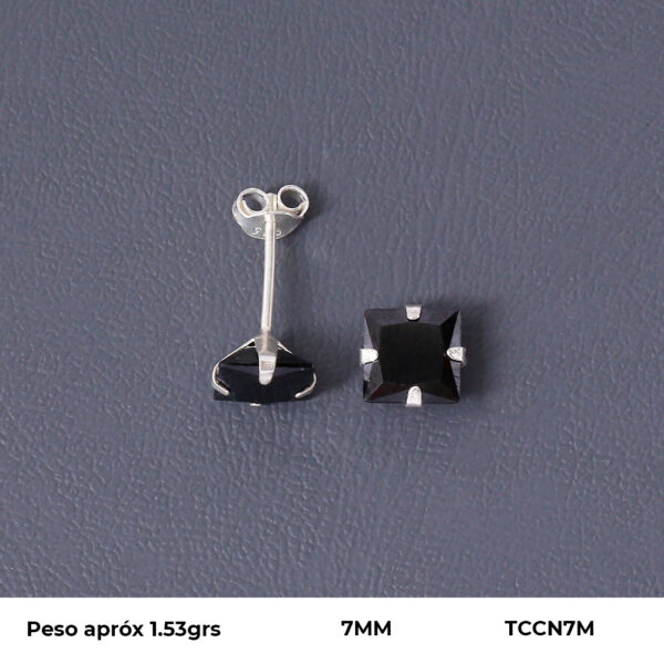 TOPO CIRCON EN PLATA LEY 925
