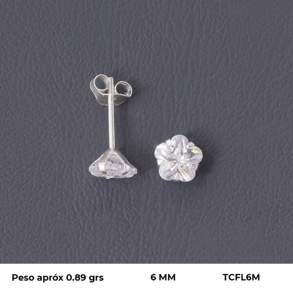 TOPO CIRCON EN PLATA LEY 925