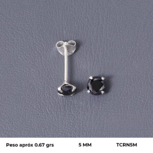 TOPO CIRCON EN PLATA LEY 925