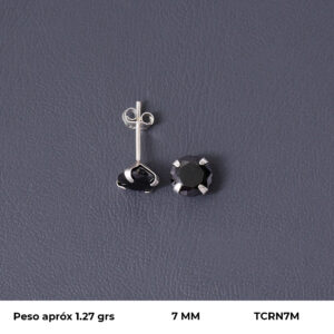 TOPO CIRCON EN PLATA LEY 925