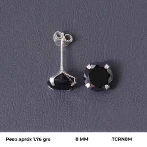 TOPO CIRCON EN PLATA LEY 925