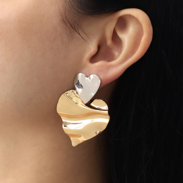 ARETE TOPO  EN BAÑO DE ORO