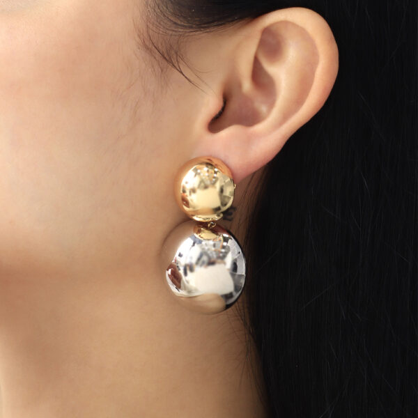 ARETE TOPO  EN BAÑO DE ORO