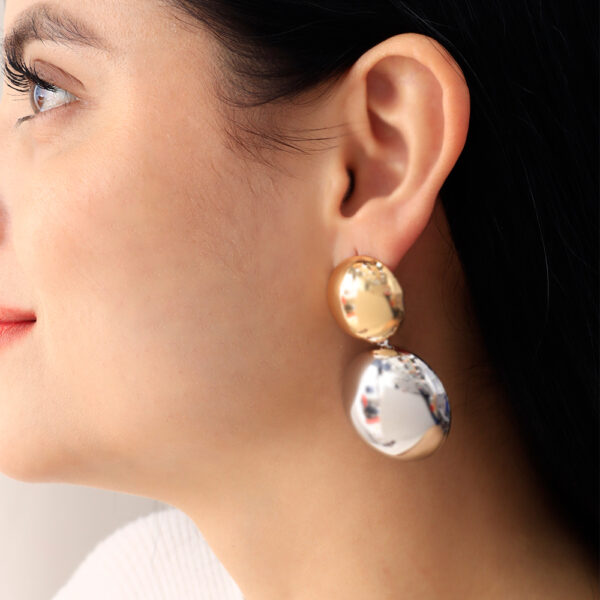 ARETE TOPO  EN BAÑO DE ORO