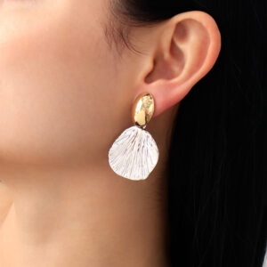 ARETE TOPO  EN BAÑO DE ORO