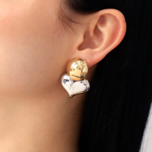 ARETE TOPO  EN BAÑO DE ORO