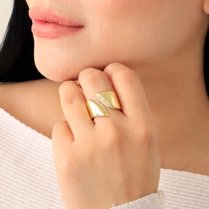 ANILLO . MISERICORDIA EN BAÑO DE ORO