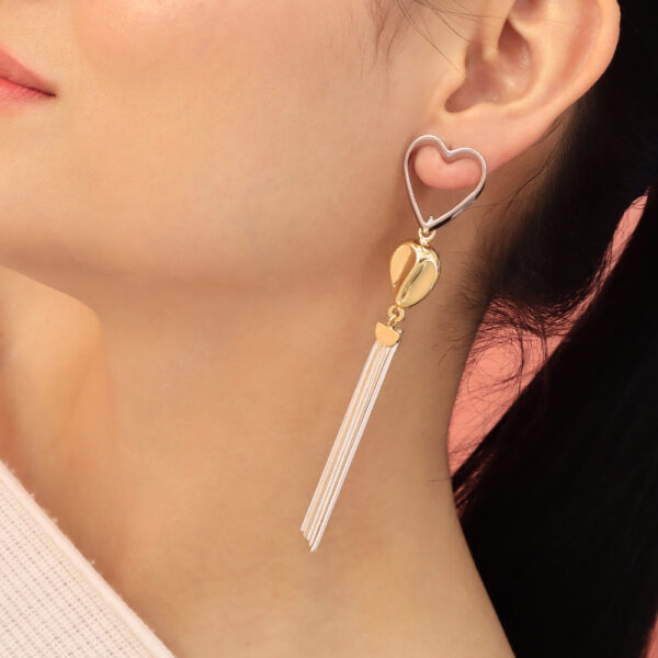 ARETE TOPO  EN BAÑO DE ORO
