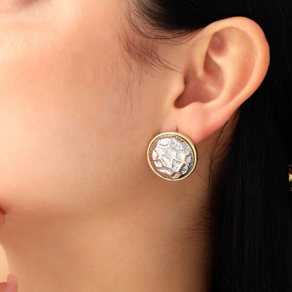 ARETE TOPO ACCESORIOS EN BAÑO DE ORO