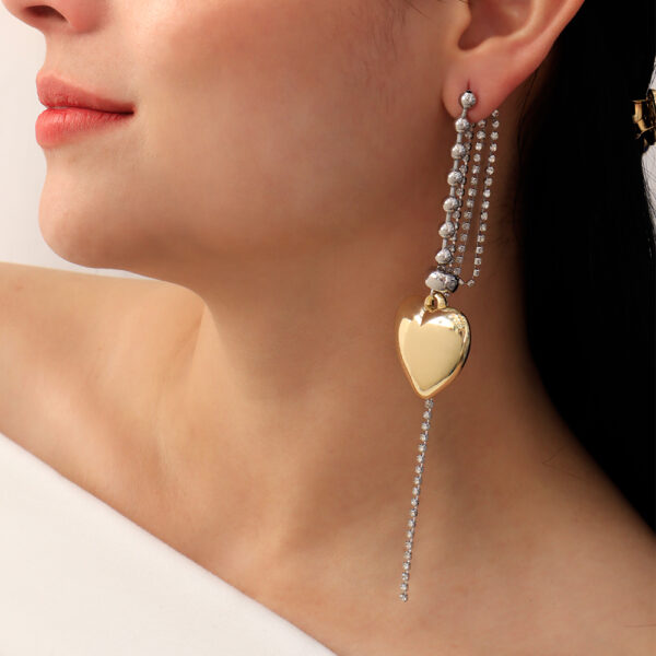 ARETE TOPO  EN BAÑO DE ORO