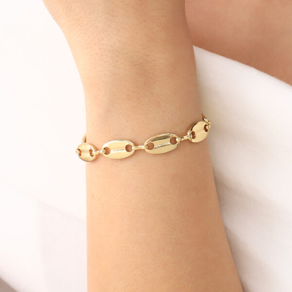 PULSERA . MISERICORDIA EN BAÑO DE ORO