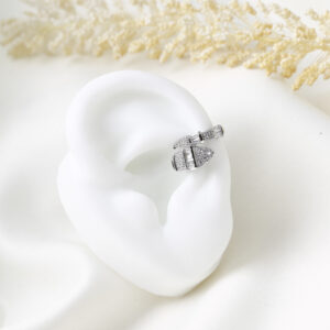 EARCUFF C/ PIEDRAS EN BAÑO DE RODINADO