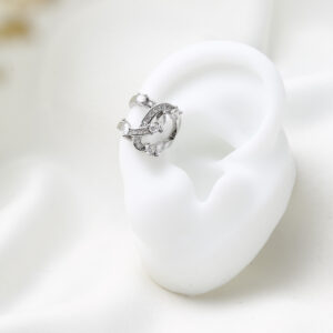 EARCUFF C/ PIEDRAS EN BAÑO DE RODINADO