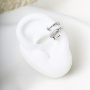 EARCUFF C/ PIEDRAS EN BAÑO DE RODINADO