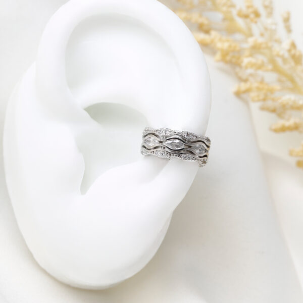 EARCUFF BRAZALETE EN BAÑO DE RODINADO