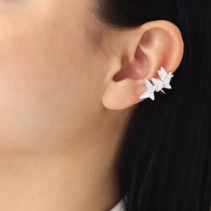 EARCUFF C/ PIEDRAS EN BAÑO DE RODINADO