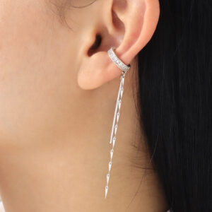 EARCUFF C/ PIEDRAS EN BAÑO DE RODINADO