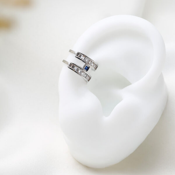 EARCUFF  PIEDRAS EN BAÑO DE RODINADO