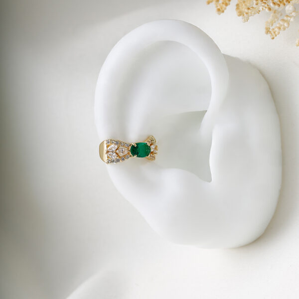 EARCUFF FIGURAS EN BAÑO DE ORO