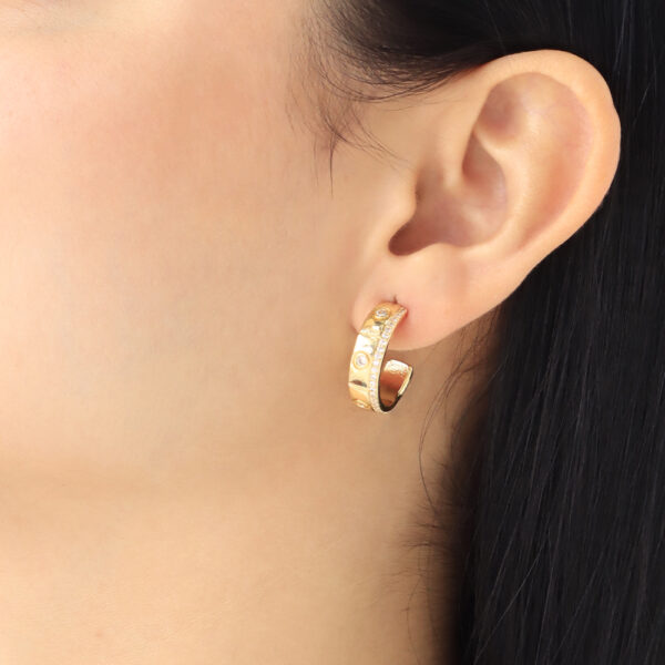 TOPO C/ PIEDRAS EN BAÑO DE ORO