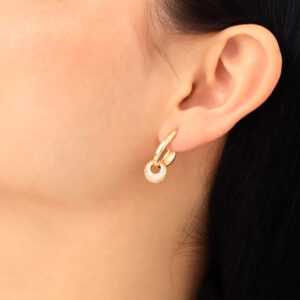 TOPO C/ PIEDRAS EN BAÑO DE ORO