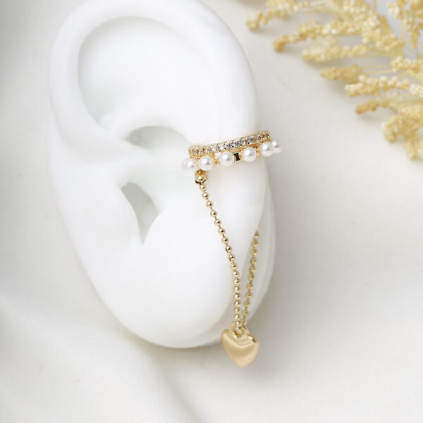 EARCUFF FIGURAS MICROCIRCON EN BAÑO DE ORO