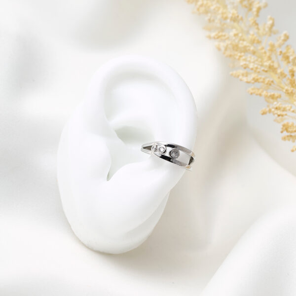 EARCUFF  PIEDRAS EN BAÑO DE RODINADO